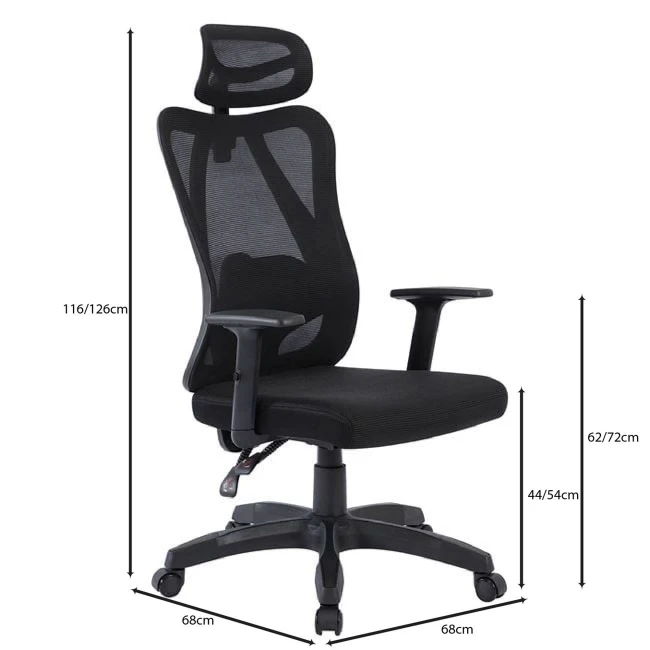 BF3750 Manager Armchair Mesh Black