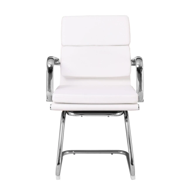 BF4800V Office Visitor Armchair White Pu