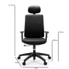 BF8200 Manager Armchair Black Pu