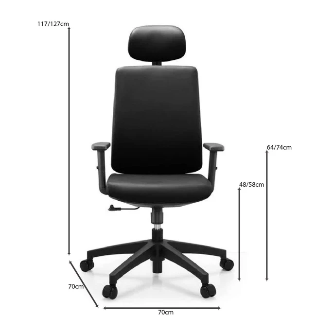 BF8200 Manager Armchair Black Pu