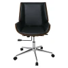 BF9860 Office Chair Walnut/Pu Black