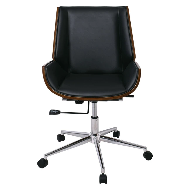 BF9860 Office Chair Walnut/Pu Black
