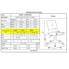 BF9860 Office Chair Walnut/Pu Black