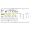 BRIO Slat Table-Pro 70x70cm Metal Sandy Blue 5415C