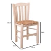 CASA Chair Unpainted with Rush Seat