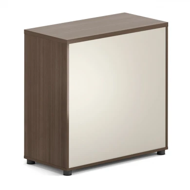 CONCEPT Low Cabinet 80x40x80cm Walnut/Beige
