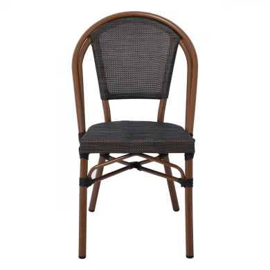 COSTA Chair Alu Walnut/Textilene mixed Black