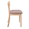 DOM Chair Smoke Beech (Fabric Brown)