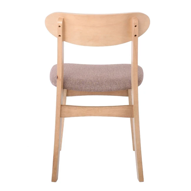 DOM Chair Smoke Beech (Fabric Brown)