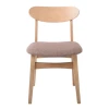 DOM Chair Smoke Beech (Fabric Brown)