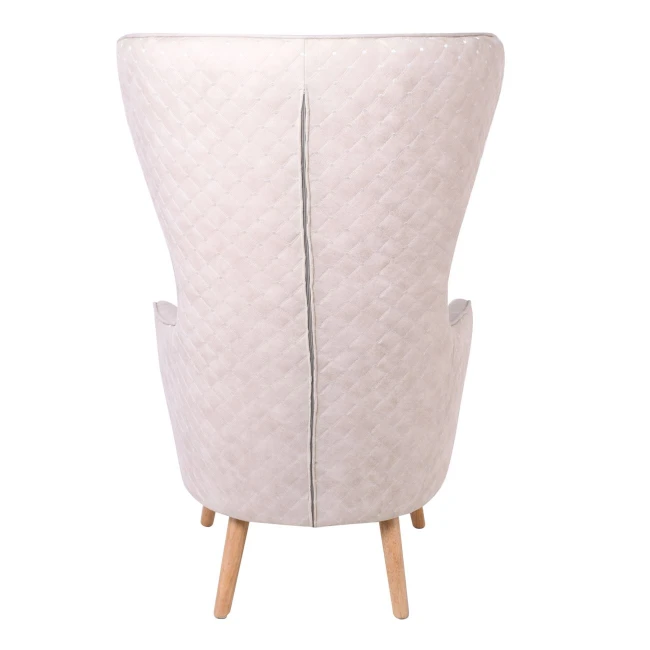 Πολυθρόνα Dovela με ύφασμα Linen σε χρώμα εκρού 77x82x120εκ.