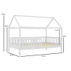 DREAM Montessori Kid Bed White (for Mattress 90x190cm)