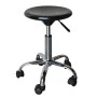 Glory side stool by chrome and Abs in black color 32x45/57cm.