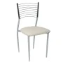 Vivian Pvc chair in cream color 40x44x83cm.