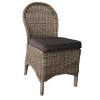 MONTANA Chair Grey/Brown Wicker (Cushion Anthracite)