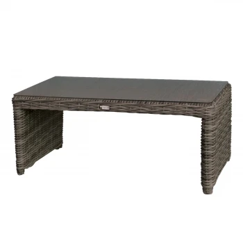 MONTANA Coffee Table 100x50 Grey/Brown Wicker