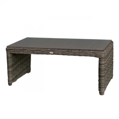 MONTANA Coffee Table 100x50 Grey/Brown Wicker