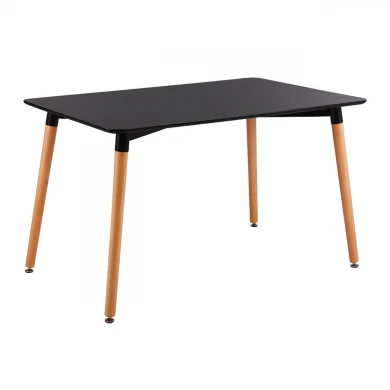 Τραπέζι Art από σκελετό MDF σε χρώμα μαύρο 120x80x73εκ