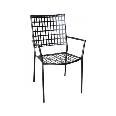 CASTELLO Armchair Steel Mesh Black