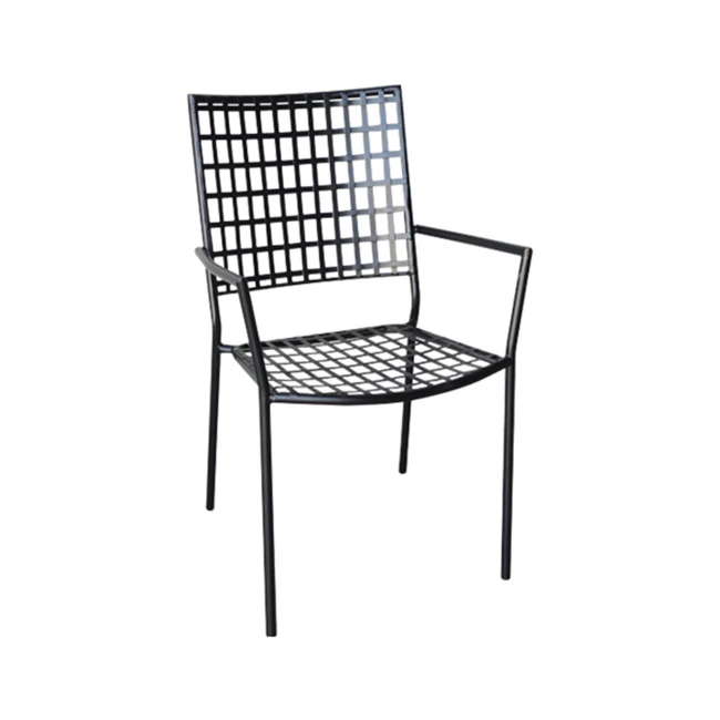 CASTELLO Armchair Steel Mesh Black