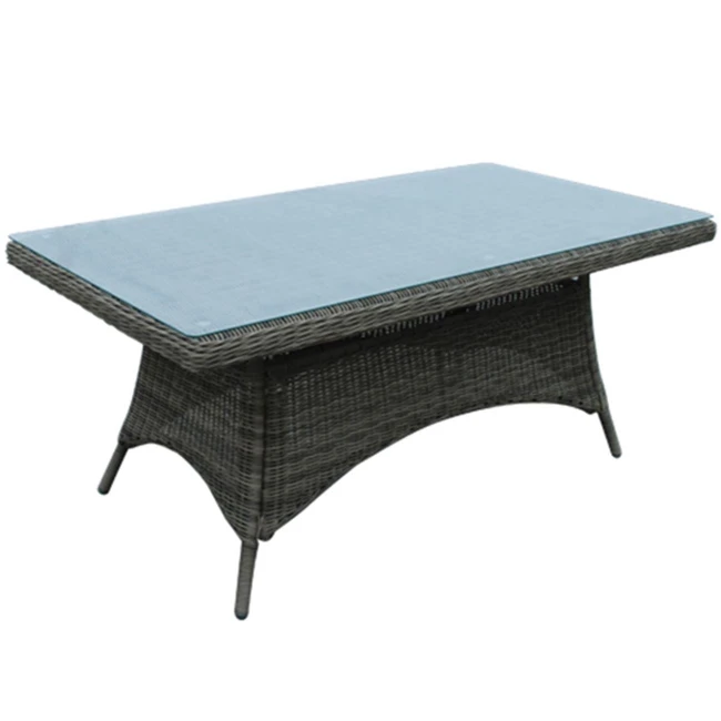MONTANA Table 180x90cm Grey/Brown Wicker