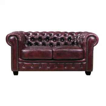 CHESTERFIELD-689 2-S Leather Antique Red