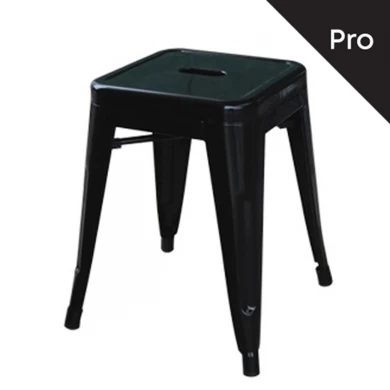 RELIX Low Stool Steel Black