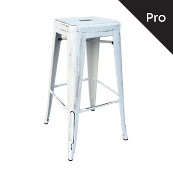 RELIX Bar Stool Steel Antique White