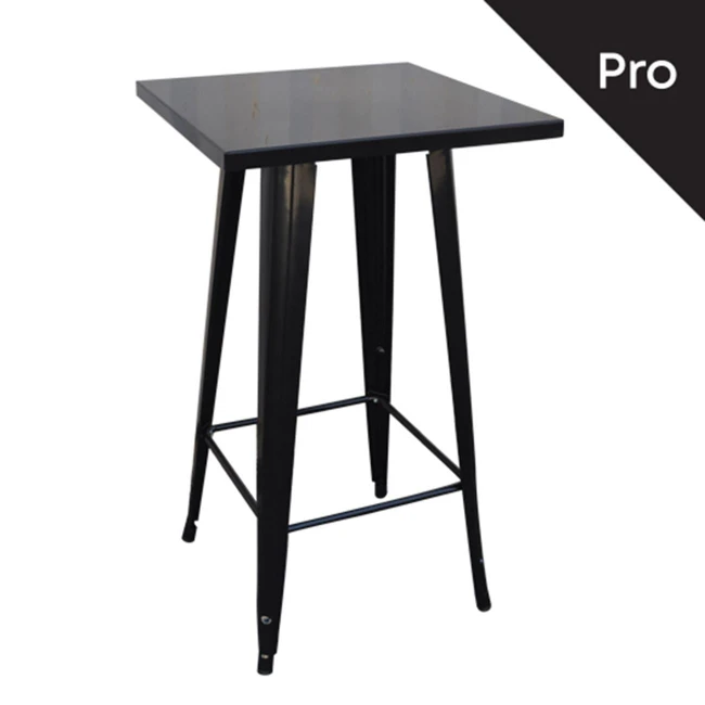 RELIX Bar Table 60x60 Steel Antique Black