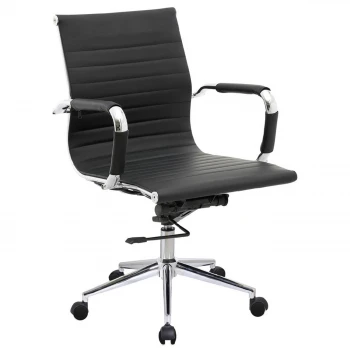 BF3301 Low Back Armchair Black Pu