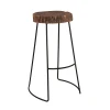 ATRIUM Bar Stool Acacia Natural Finish (Black Paint)