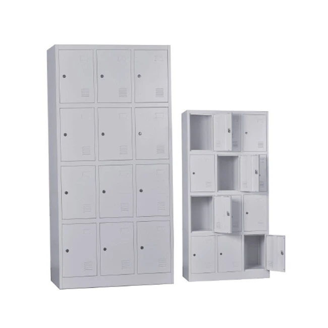 12-LOCKER Metal 90x40x185 Grey