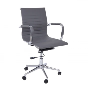 BF3301 Low Back Armchair Grey Pu