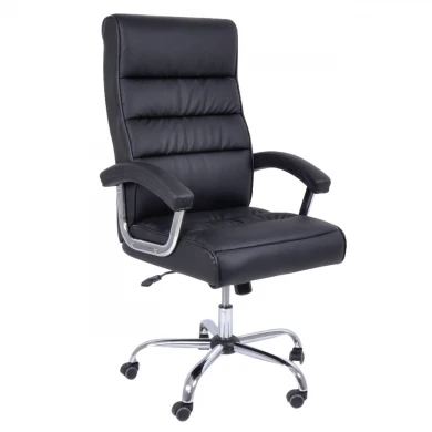 Manager armchair with Pu in black color 79x63x113/121cm.