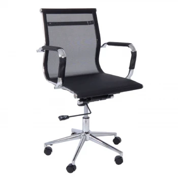 BF3201 Low Back Armchair Black Mesh