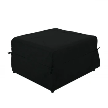 LOGAN Stool-Bed Black Fabric 72x72x42cm