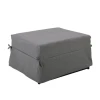 LOGAN Stool-Bed, Grey Fabric 72x72x42cm
