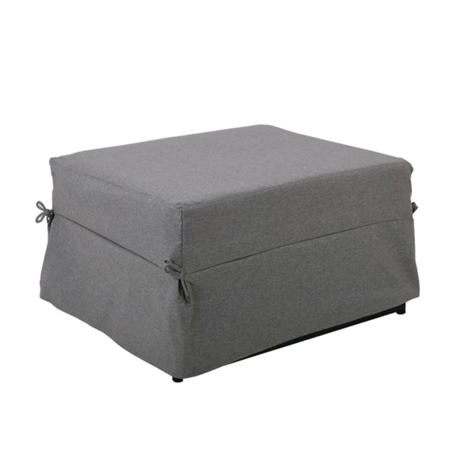 LOGAN Stool-Bed, Grey Fabric 72x72x42cm