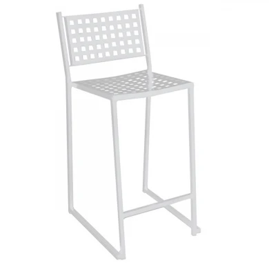 CAPRICE Bar Stool Steel White