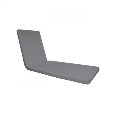SUNLOUNGER Cushion Grey Fabric (Water Repellent) 196x60/7 Velcro