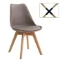 MARTIN Chair PP Sand Beige (Metal cross) / assembled cushion