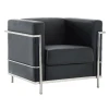 GENOVA Armchair Inox/Black Pu