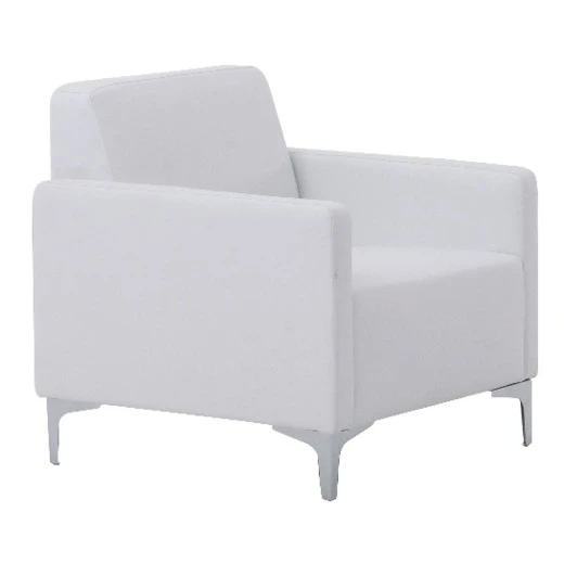 Πολυθρόνα STYLE από τεχνόδερμα Pu σε χρώμα λευκό 64x71x72εκ.