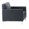 Πολυθρόνα STYLE με τεχνόδερμα Pu σε χρώμα μαύρο 64x71x72εκ.