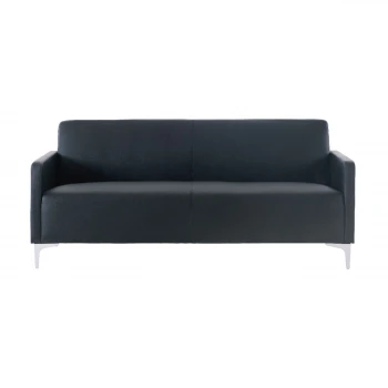Καναπές STYLE διθέσιος τεχνόδερμα Pu χρώμα μαύρο 112x71x72εκ.
