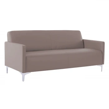 Καναπές STYLE τριθέσιος τεχνόδερμα Pu σε χρώμα sand grey 164x71x72εκ.