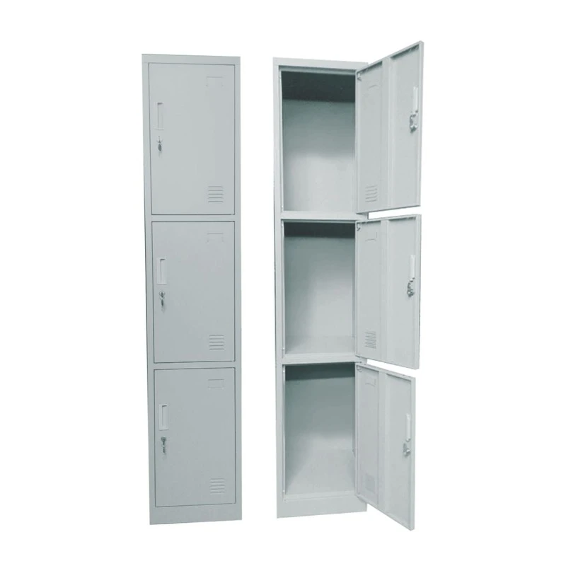 3-LOCKER Metal 38x45x185cm Grey