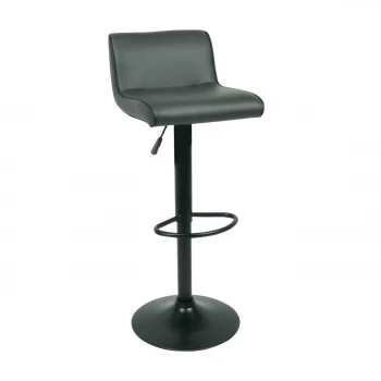 NERO Bar Stool Pu Grey/Paint Black