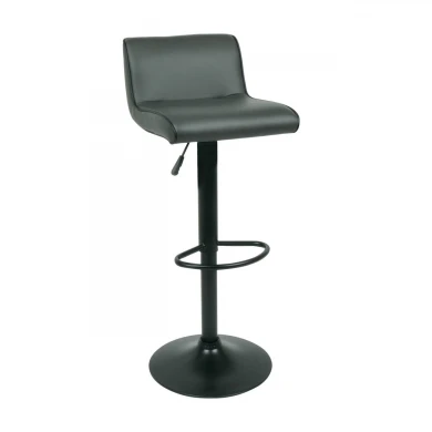 NERO Bar Stool Pu Grey/Paint Black