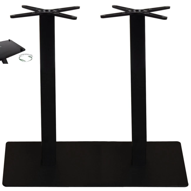 PRATO-R 70x40cm Steel Base H73cm (adjustable feet)